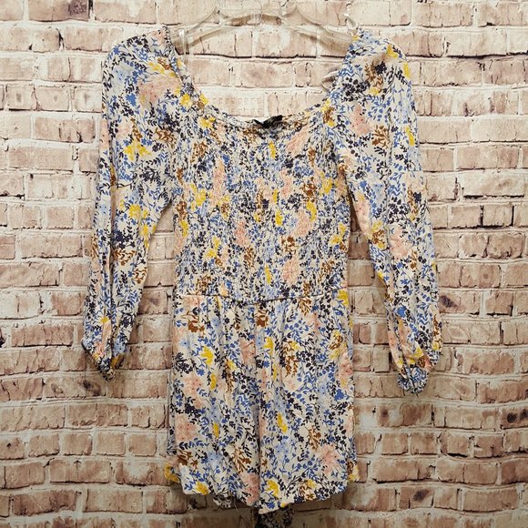 Jessica Simpson Floral Romper Size XS - Picture 1 of 6